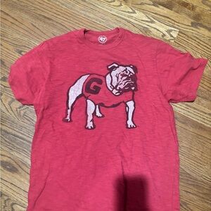 Men's '47 Red Georgia Bulldogs Premier Franklin Logo T-Shirt Qty Medium Shirt